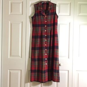 Summer plaid maxi dress ❣️